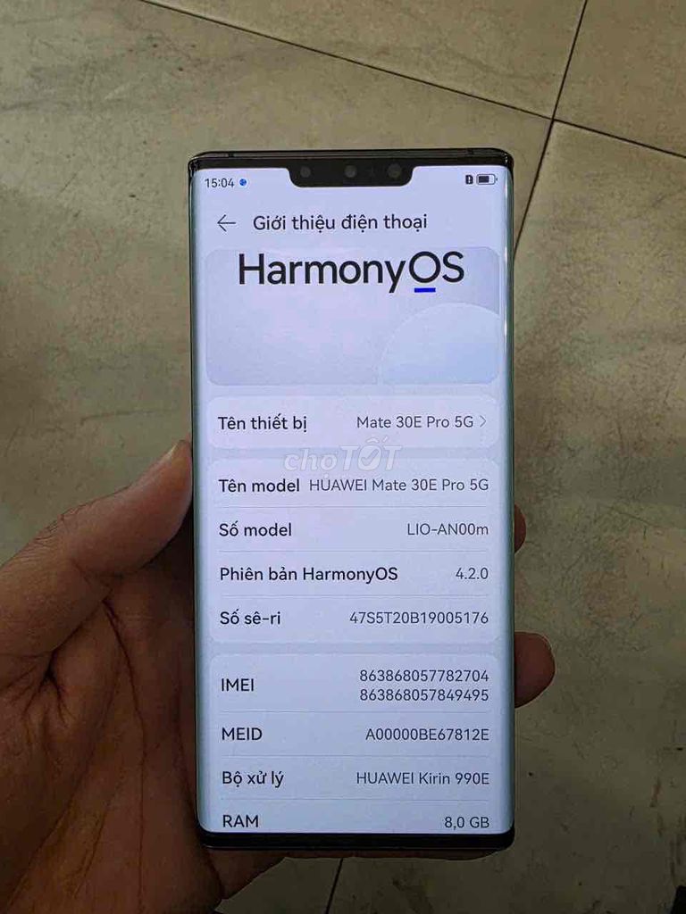 Huawei Mate 30E Pro 5G 256GB Đen. Mua bán Điện thoại tại Quận 8 Tp Hồ Chí Minh được đăng bởi Út Thuỷ Jessica hình 1