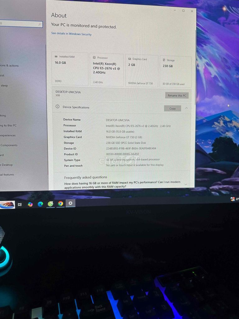 Dell OptiPlex X99 Xeon E5 16GB DDR3 238GB SSD. Mua bán Máy tính để bàn tại Thị xã Tân Uyên Bình Dương được đăng bởi Trọng Nguyễn hình 1
