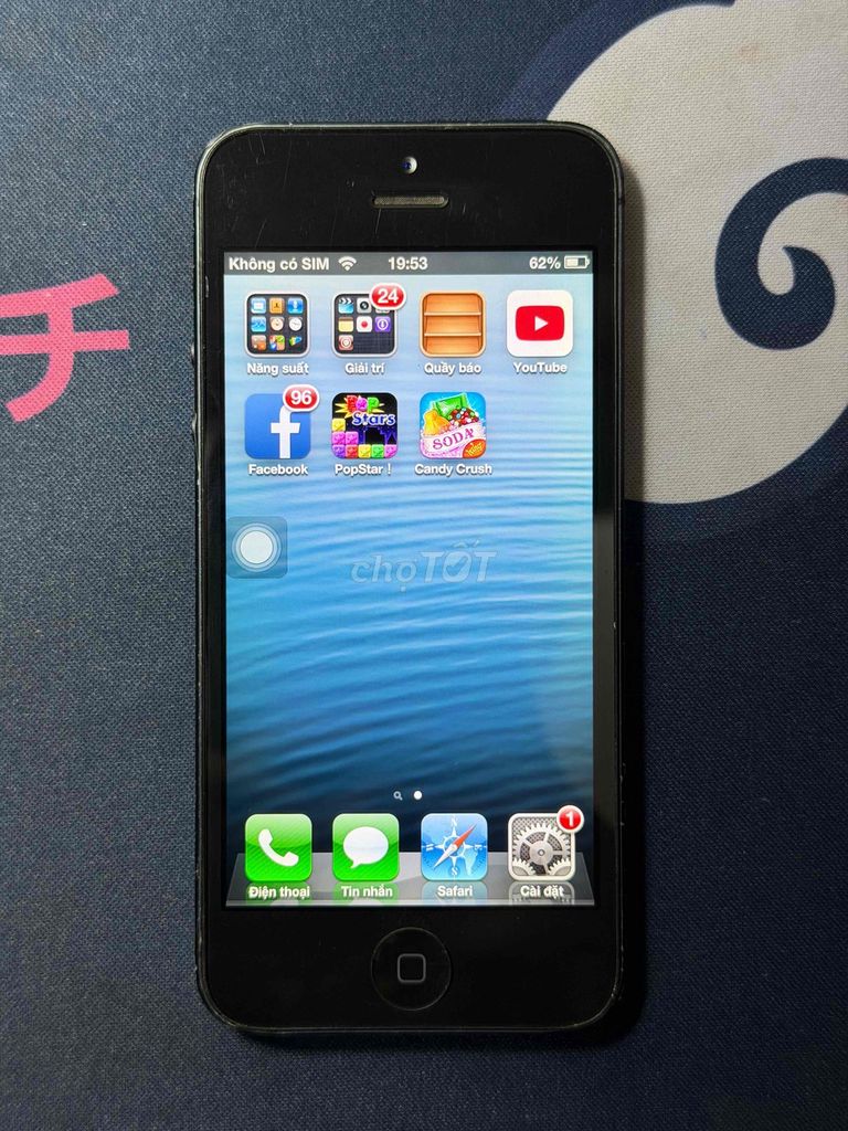 Apple iPhone 5s 16GB Xám Lock. Mua bán Điện thoại tại Quận Bình Thạnh Tp Hồ Chí Minh được đăng bởi Ngọc Điện Tử hình 1