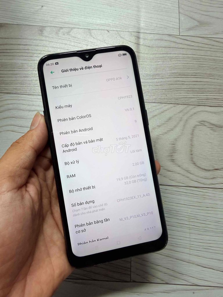 OPPO A1k 32GB Đen. Mua bán Điện thoại tại Quận 3 Tp Hồ Chí Minh được đăng bởi giá lái hình 1