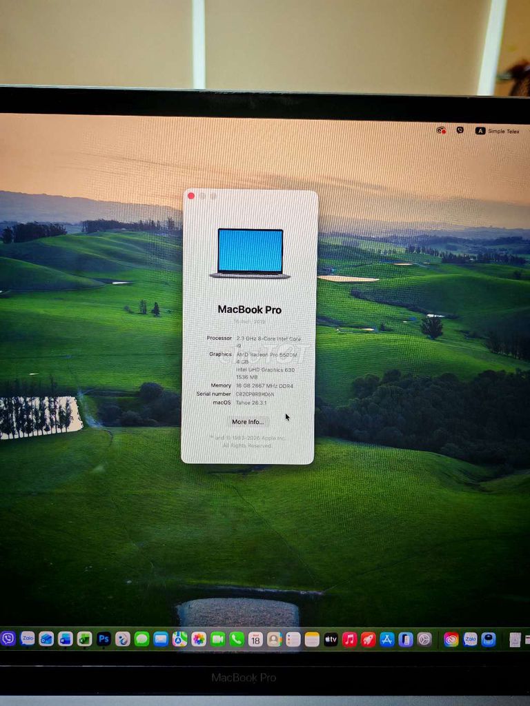 Apple MacBook Pro 16 inch i9 16GB/1TB. Mua bán Laptop tại Huyện Xuyên Mộc Bà Rịa - Vũng Tàu được đăng bởi shadow hình 1