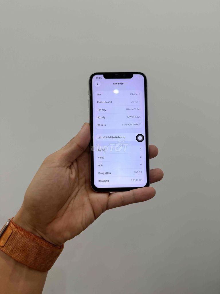 iPhone 11 Pro 256GB Đã thay màn pin 100%. Mua bán Điện thoại tại Quận Cầu Giấy Hà Nội được đăng bởi TicoSmartphone hình 1