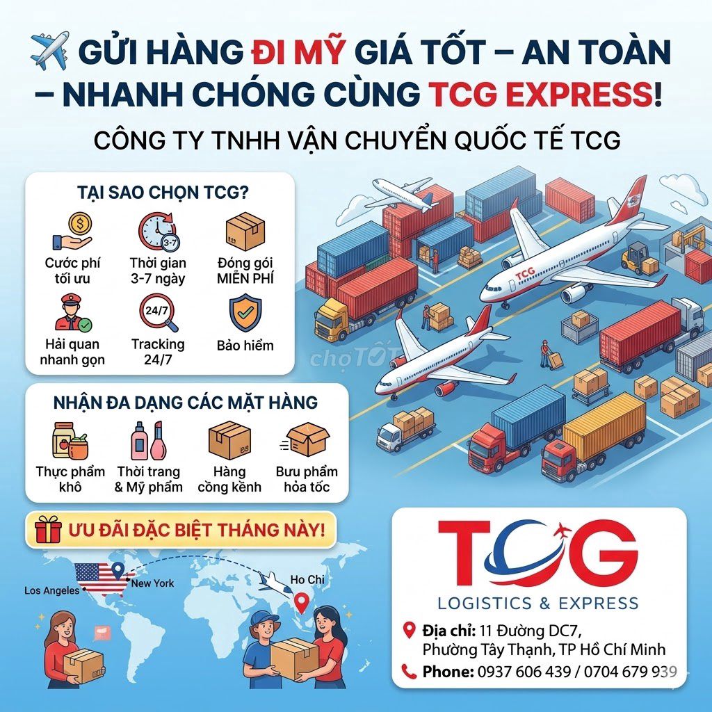 Gửi hàng quốc tế đi Mỹ 3-7 ngày. Dịch vụ tại Quận Tân Phú Tp Hồ Chí Minh được đăng bởi Dịch vụ Chuyển Phát Nhanh Quốc tế hình 1