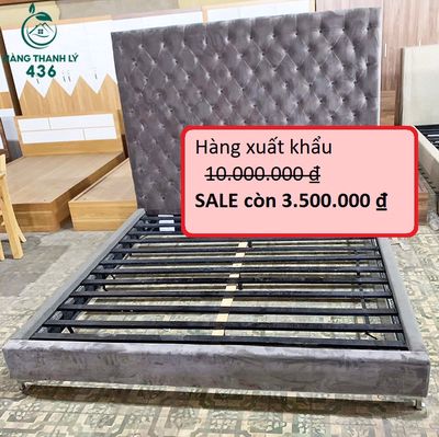 Giường Ngủ  Bọc Nhung Hiện Đại Tồn Kho Giá Rẻ. Mua bán Giường, chăn ga gối nệm tại Quận Tân Phú Tp Hồ Chí Minh được đăng bởi Hàng thanh lý 436