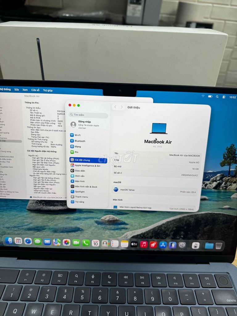 Macbook Air M2 16GB Bảo Hành 08/2026 Chính Hãng. Mua bán Laptop tại Quận Hoàng Mai Hà Nội được đăng bởi Hoàng Bách Computer hình 1