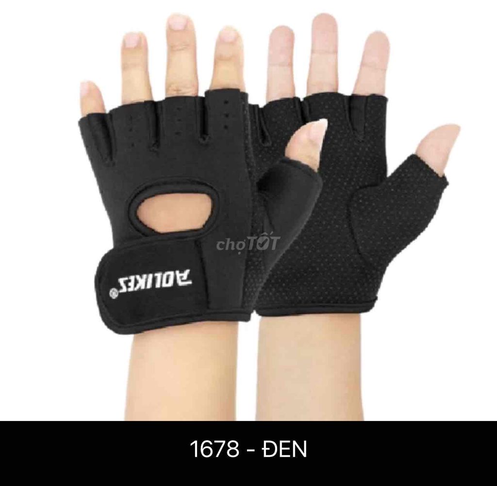 găng tay hở lưng Aolikes 1678 chính hãng tập GYM. Mua bán Đồ thể thao, Dã ngoại tại Quận 5 Tp Hồ Chí Minh được đăng bởi Lý Vinh hình 2