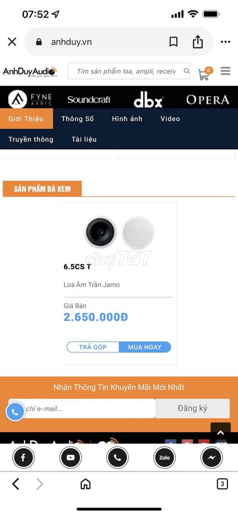 Loa âm trần Jamo 6.5CS T Trắng Đã sử dụng. Mua bán Tivi, Âm thanh tại Thành phố Thủ Đức Tp Hồ Chí Minh được đăng bởi Đặng công duy hình 1