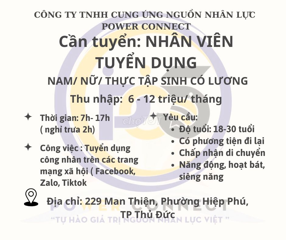 3 Nhân viên tuyển dụng