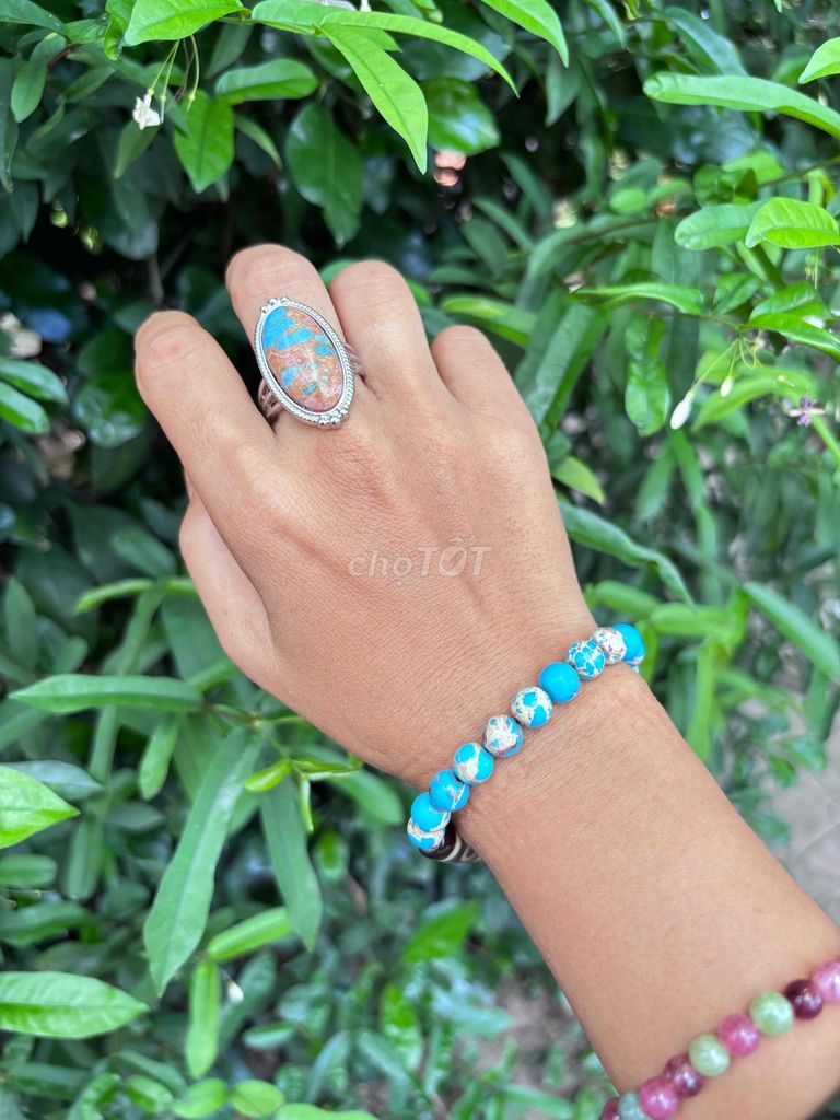 Bộ trang sức Nữ Đá tráng men. Mua bán Phụ kiện thời trang khác tại Huyện Vĩnh Hưng Long An được đăng bởi Tuyết Trần hình 1