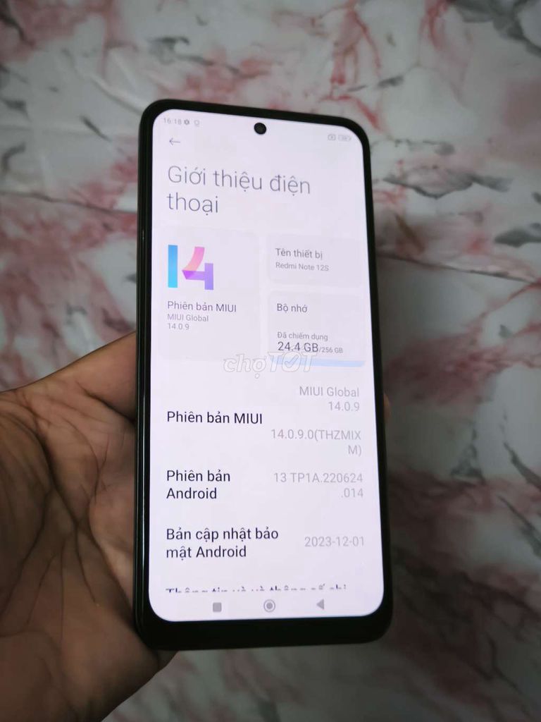 Xiaomi Redmi Note 12S 8GB/256GB Đen. Mua bán Điện thoại tại Quận 8 Tp Hồ Chí Minh được đăng bởi Đức  hình 1