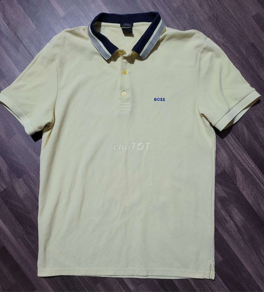 Áo Polo Nam Hugo Boss Cotton Vàng nhạt XL. Mua bán Quần áo tại Quận Bình Thạnh Tp Hồ Chí Minh được đăng bởi PTT 2Hand hình 1