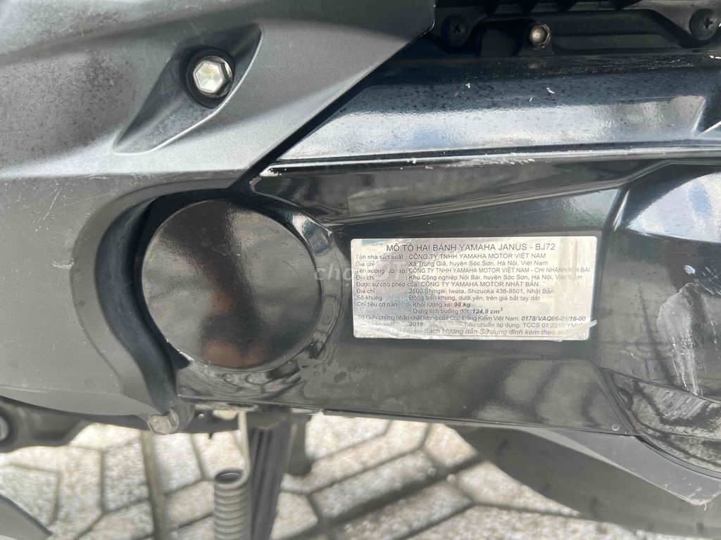 Bán YAMAHA Janus 124cc , màu bạc , dkld 08/2018. Mua bán Xe máy tại Quận 5 Tp Hồ Chí Minh được đăng bởi Anh Huy hình 10