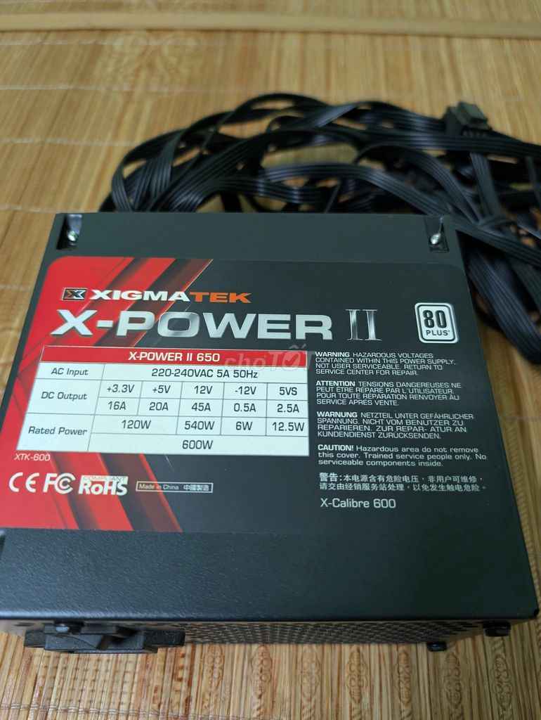 Nguồn máy tính Xigmatek X-POWER II 650W Nguyên tem. Mua bán Linh kiện (RAM, Card...) tại Quận Nam Từ Liêm Hà Nội được đăng bởi Nguyễn Viết Hoàng hình 1