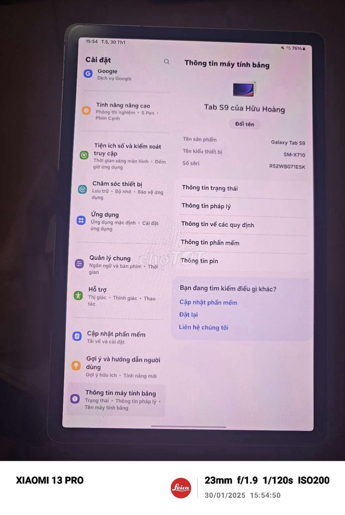 Galaxy tab s9 wifi