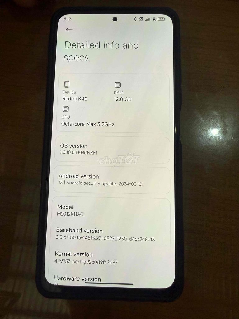 Xiaomi Redmi K40 12GB 256GB Đen cần gl mi 10s. Mua bán Điện thoại tại Huyện Bàu Bàng Bình Dương được đăng bởi Minh Nhật hình 1