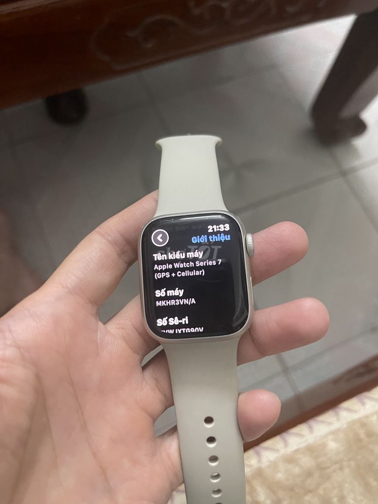 Apple Watch Series 7 41mm eSIM Trắng. Mua bán Thiết bị đeo thông minh tại Thành phố Bắc Giang Bắc Giang được đăng bởi Đức Anh hình 1
