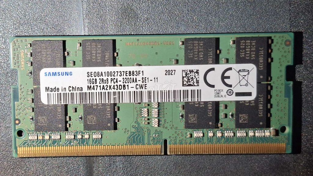 RAM Samsung 16GB DDR4 buss 3200. Mua bán Linh kiện (RAM, Card...) tại Thị xã Duy Tiên Hà Nam được đăng bởi Le Hieu hình 1