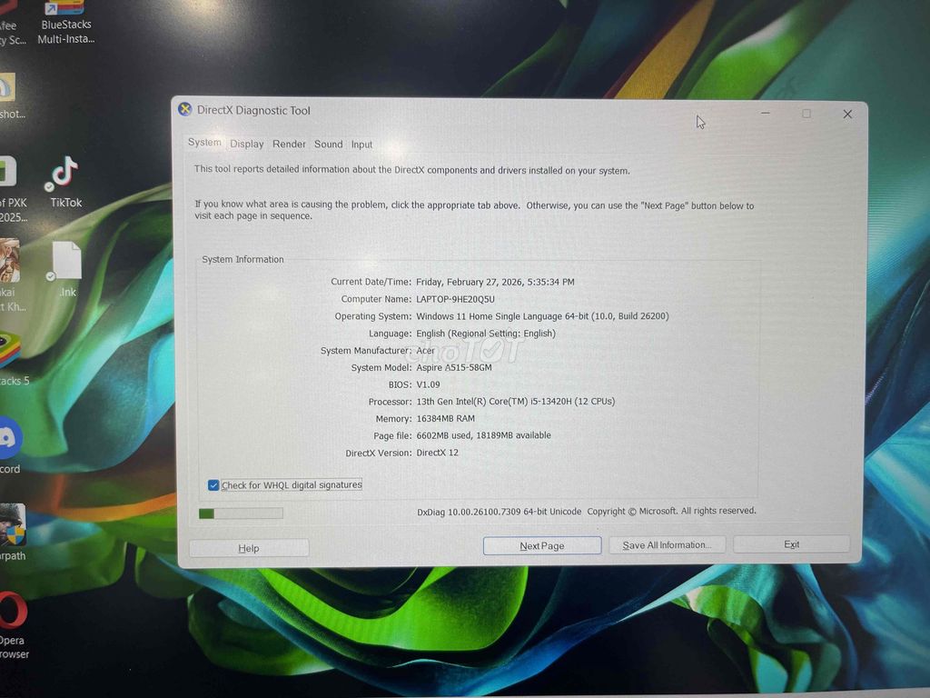 Acer Aspire 5 A515-58GM i5-13TH , ram 16Gb. Mua bán Laptop tại Quận Gò Vấp Tp Hồ Chí Minh được đăng bởi Hoàng Lợi hình 1