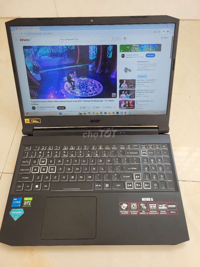 Nitro 5 Laptop chiến Game và thiết kế đồ họa