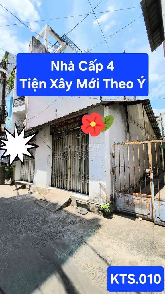 60 MET VUÔNG SÁT MẶT TIỀN CMT8 - NGAY TRUNG TÂM Q.3