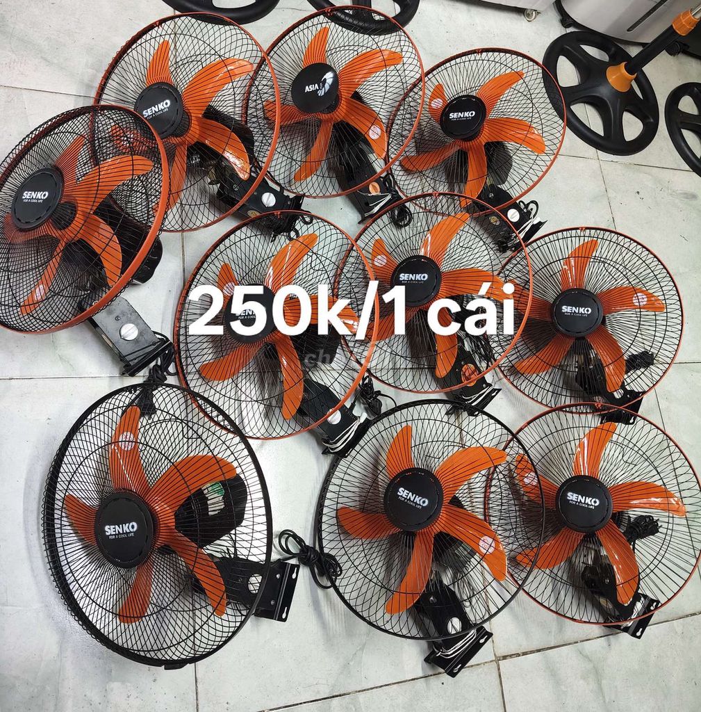 Quạt treo tường Senko Cánh cam Lõi đồng. Mua bán Quạt tại Quận Cẩm Lệ Đà Nẵng được đăng bởi Quạt củ giá ok hình 1