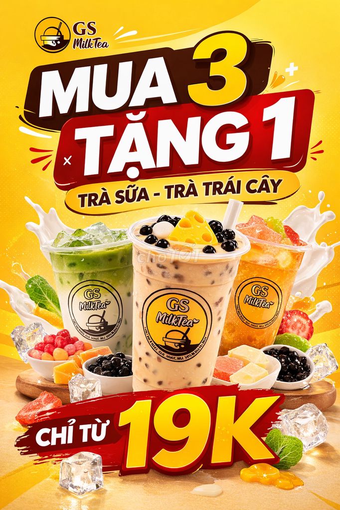Trà sữa GS MilkTea. Mua bán Đồ ăn, thực phẩm và các loại khác tại Quận Bình Tân Tp Hồ Chí Minh được đăng bởi Xuân Thái hình 1