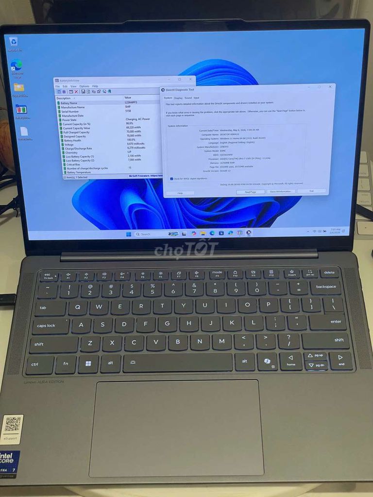 Lenovo Slim 7 2025 Ultra 7 258v 32G 1TB oled touch. Mua bán Laptop tại Thành phố Thủ Đức Tp Hồ Chí Minh được đăng bởi THLaptop hình 1