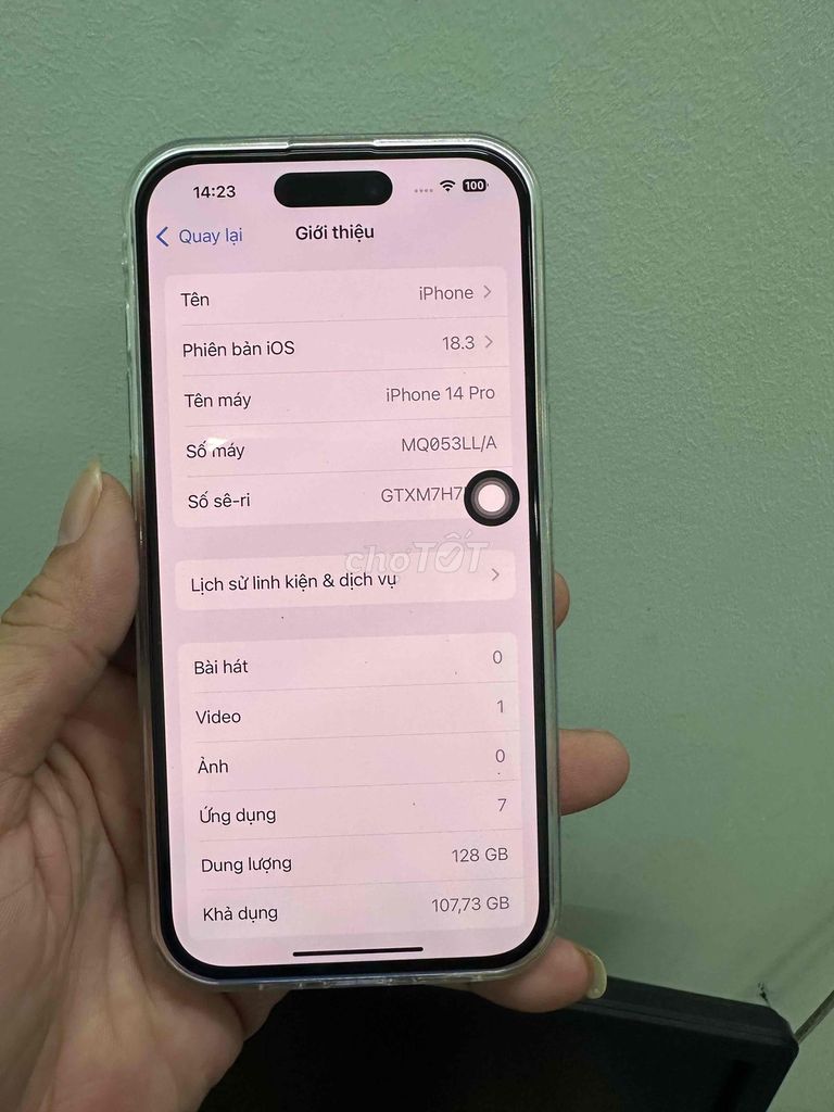 Apple iPhone 14 Pro 128GB 91%. Mua bán Điện thoại tại Quận Tân Phú Tp Hồ Chí Minh được đăng bởi Phùng Thiện Mobile hình 1