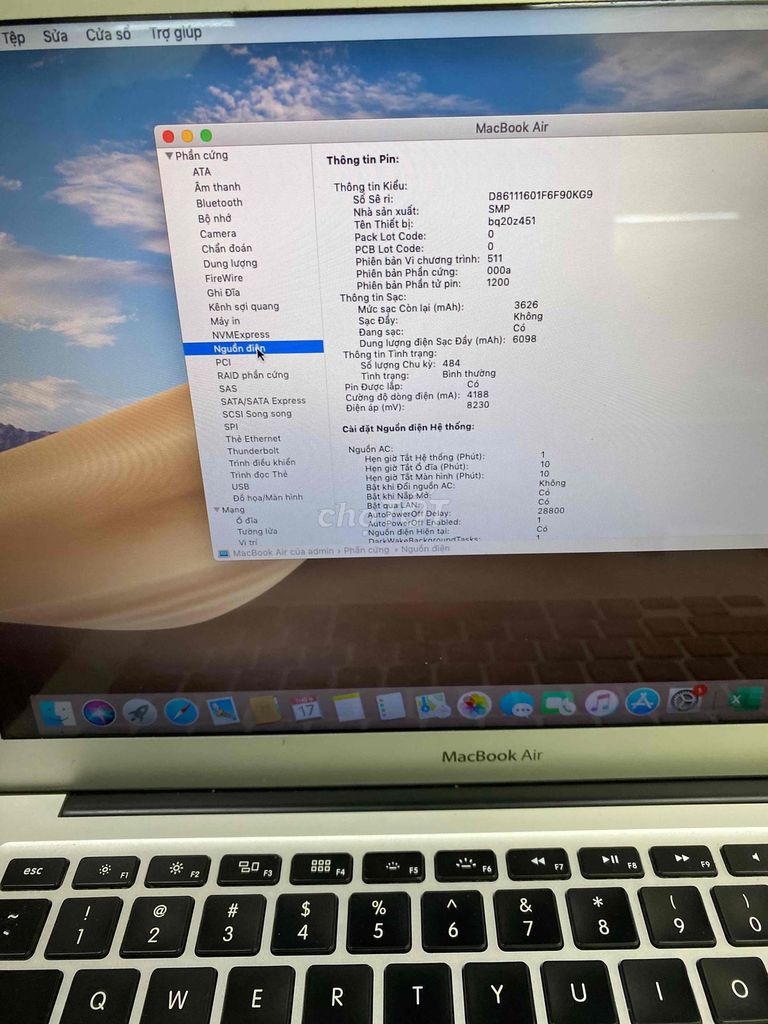 macbook air 2014 i7 ram 8 ssd 128 màn 13 inh đẹp. Mua bán Laptop tại Quận Hoàng Mai Hà Nội được đăng bởi Mac98 hình 3