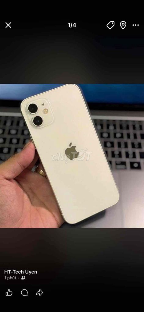 Apple iPhone 12 128GB Trắng Đã sử dụng. Mua bán Điện thoại tại Thành phố Biên Hòa Đồng Nai được đăng bởi Uyên Phạm hình 1