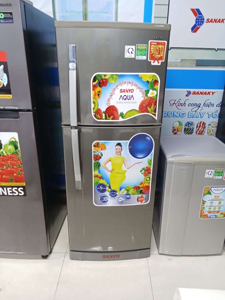 Tủ lạnh Sanyo 250 lít xám. Mua bán Tủ lạnh tại Huyện Long Thành Đồng Nai được đăng bởi Điện Máy Thanh Lý hình 1