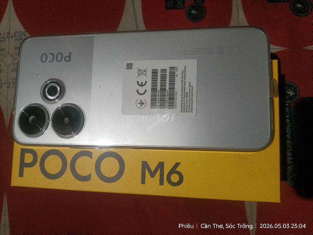 Xiaomi POCO M6 128GB Bạc. Mua bán Điện thoại tại Thành phố Sóc Trăng Sóc Trăng được đăng bởi P hình 1