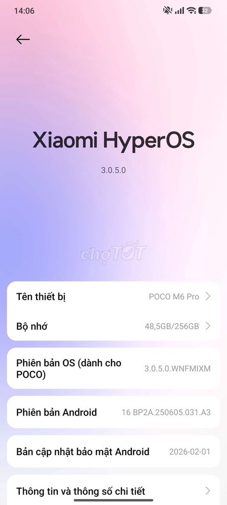 Xiaomi POCO M6 Pro 256GB. Mua bán Điện thoại tại Huyện Hóc Môn Tp Hồ Chí Minh được đăng bởi Game thủ hình 1