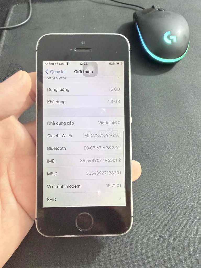 Apple iPhone SE 2016 16GB Bạc. Mua bán Điện thoại tại Quận Gò Vấp Tp Hồ Chí Minh được đăng bởi Duy Huỳnh hình 1