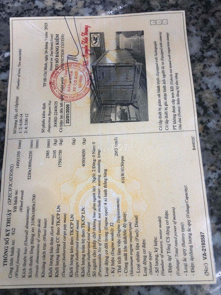 bán xe kia k190(1,9t) đời 2016 thùng cánh doi xe. Mua bán Xe tải, xe ben tại Quận Bình Tân Tp Hồ Chí Minh được đăng bởi nguyen van phong hình 4