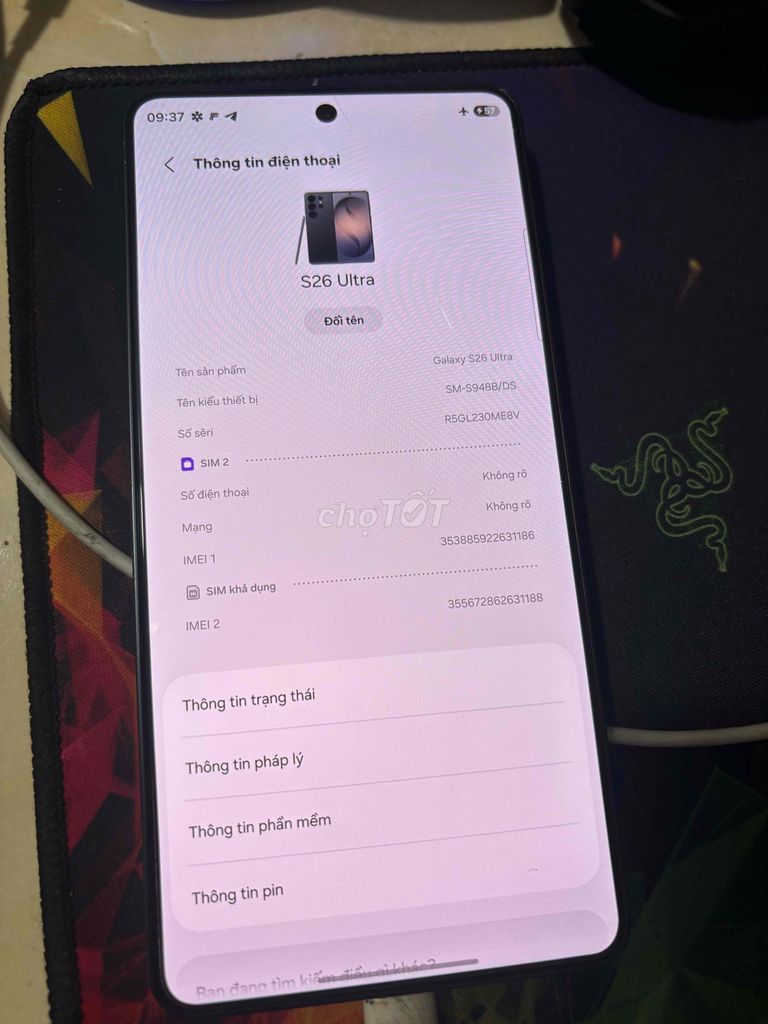 Samsung S23 Ultra Đen Còn bảo hành. Mua bán Điện thoại tại Huyện Quỳnh Lưu Nghệ An được đăng bởi Chu Linh Phạm hình 1
