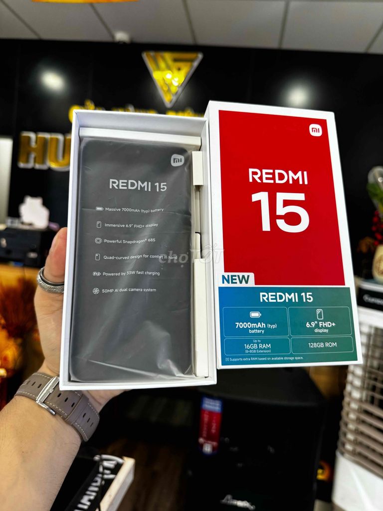 Xiaomi Redmi 15 8/128G Fullbox ken. Mua bán Điện thoại tại Thành phố Bến Tre Bến Tre được đăng bởi HươngGiangmobile hình 1