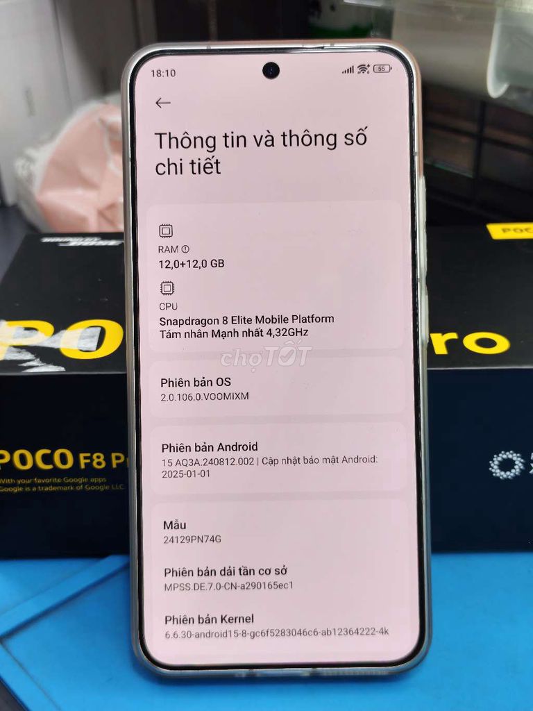 Xiaomi Mi 15 256GB Bạc. . Mua bán Điện thoại tại Huyện Nhà Bè Tp Hồ Chí Minh được đăng bởi TRAN GIA PHUC hình 1