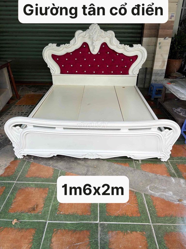 Giường ngủ. giường nữ hoàng . giường 1m6. Mua bán Giường, chăn ga gối nệm tại Quận Bình Tân Tp Hồ Chí Minh được đăng bởi DC 268 hình 1