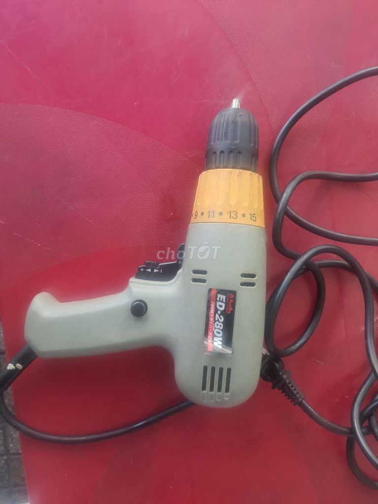 Khoan điện ED-280W Nhật Bản 9 li. Mua bán Nội thất, đồ gia dụng khác tại Thành phố Bà Rịa Bà Rịa - Vũng Tàu được đăng bởi Hàng cũ THANH LÝ hình 1