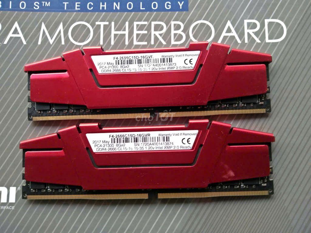 Ram Gskill Ripjaws V 8GB, 16GB (8x2)DDR4 Bus 2666