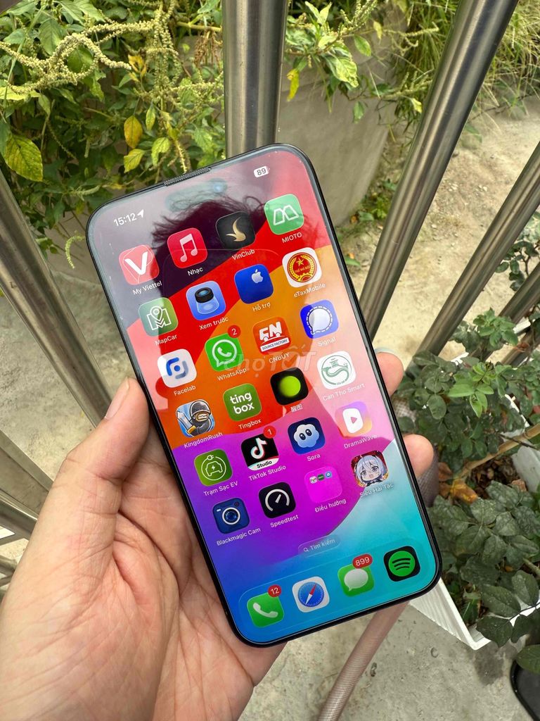 15Prm Zin óc Áp 256gb Đẹp 99% Đen Quốc Tế🍏🫑. Mua bán Điện thoại tại Thành phố Sa Đéc Đồng Tháp được đăng bởi Quân Tiến hình 1