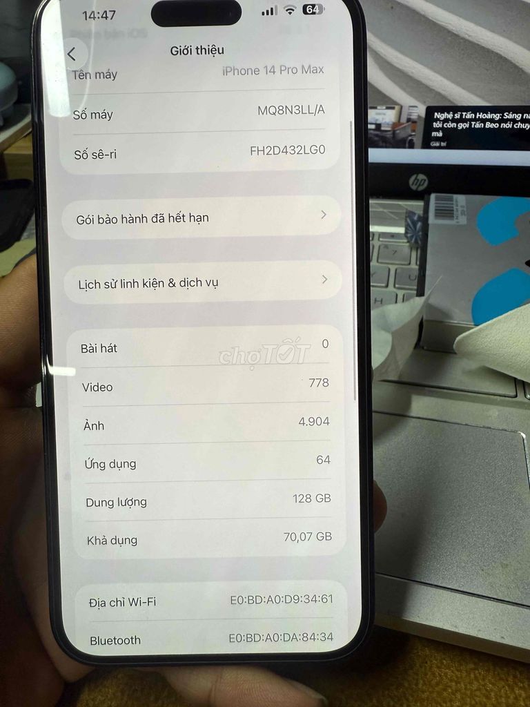 iphone 14 Pro Max. Mua bán Điện thoại tại Thành phố Cà Mau Cà Mau được đăng bởi Pham Alan hình 1
