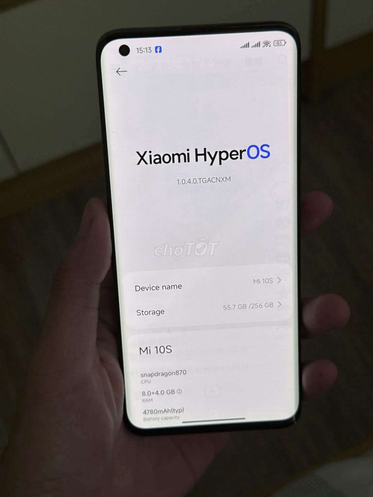 Xiaomi Mi 10S 256GB Đen. Mua bán Điện thoại tại Thành phố Thủ Đức Tp Hồ Chí Minh được đăng bởi doremonzu2 hình 1