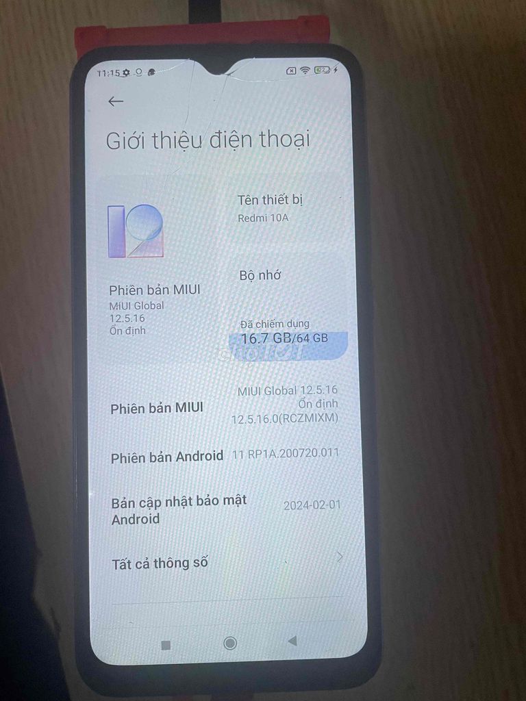 Xiaomi Redmi 10A Xanh 64GB. Mua bán Điện thoại tại Quận Cầu Giấy Hà Nội được đăng bởi Trần Anh Ngọc hình 1