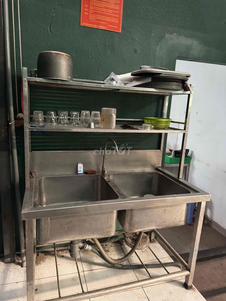Bồn rửa chén Inox nhà hàng. Mua bán Dụng cụ nhà bếp tại Thành phố Thủ Dầu Một Bình Dương được đăng bởi Mr Truong hình 1