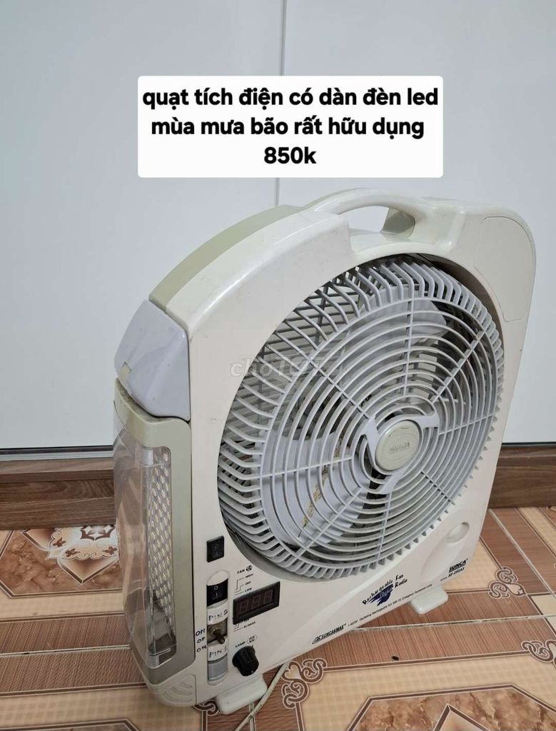 Quạt tích điện Sunca Trắng Đèn LED. Mua bán Quạt tại Quận Đống Đa Hà Nội được đăng bởi hh19 hình 1