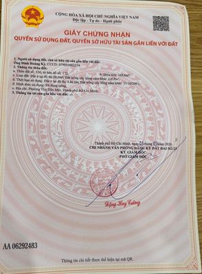 bán đất phường phú thọ thủ dầu một