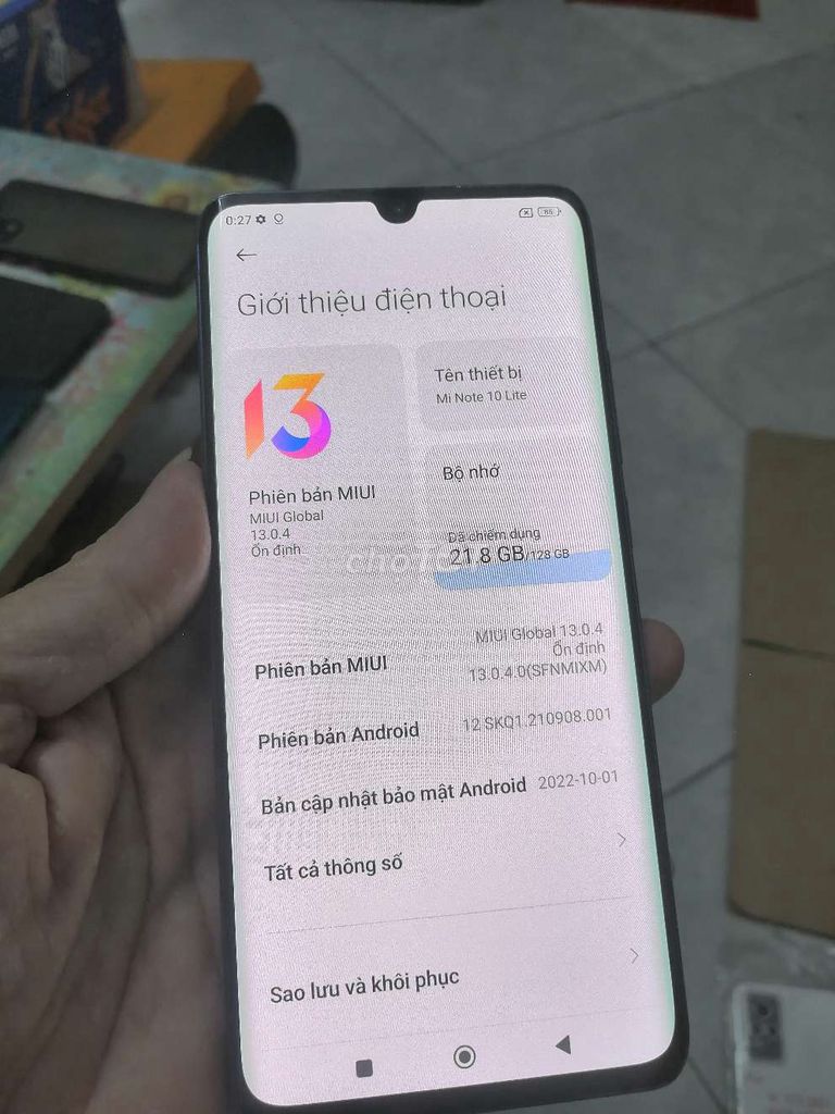 Xiaomi Mi Note 10 Lite màn cong,Ram 8g+3g/128g