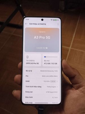 Oppo A3 pro 5G. Mua bán Điện thoại tại Thành phố Đà Lạt Lâm Đồng được đăng bởi Phạm